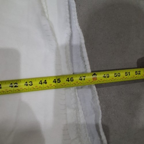 12PK 100% POLYESTER DIY SHEETS - 45" X 65" - WHITE image 3