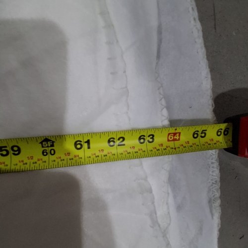 12PK 100% POLYESTER DIY SHEETS - 45" X 65" - WHITE image 4