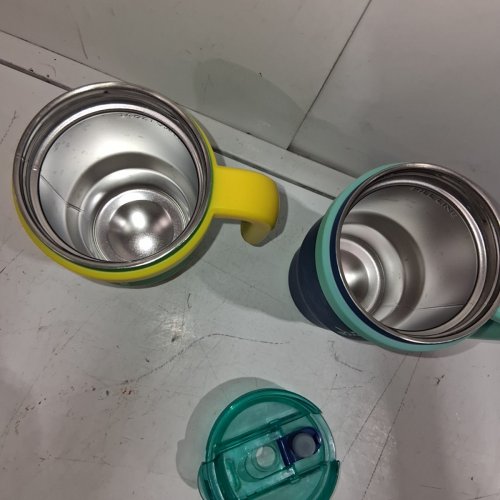 2PK REDUCE COLDEE TUMBLERS WITH STRAWS - 14 OZ - NAUTICA BLUE / LEMON-LIME (MODEL: 2630879) image 3