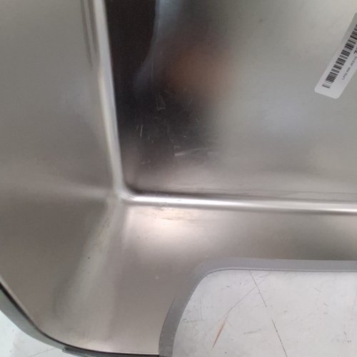 FZZOR STAINLESS STEEL CAT LITTER BOX WITH LOW ENTRY - 19.5"X6" - SILVER image 3
