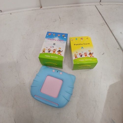 EDUCATIONAL ELECTRONIC ABC SIGHT WORD FLASH CARD READER FOR AGES 1-4 - BLUE image 2