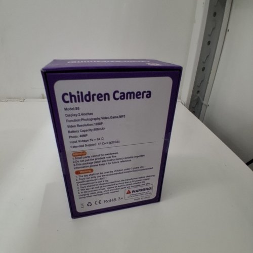 CHILDREN'S DIGITAL CAMERA - 2.4" - 1080P - 48MP - 600 MAH - PINK/CAT (MODEL: S6) image 3