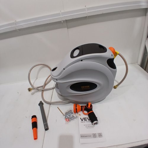 VEVOR RETRACTABLE HOSE REEL - 115FT X 1/2" - GREY (MODEL: HL-XW30) image 3