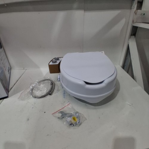PRESERVETECH BY DRIVE MEDICAL RAISED TOILET SEAT WITH BUILT-IN BIDET - FITS STANDARD & ELONGATED TOILETS - 400LBS CAPACITY - 4" RAISE - WHITE (MODEL: RTL12C005-WH) image 2