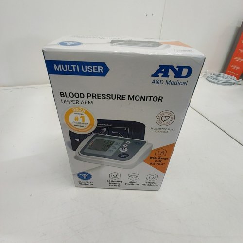 A&D MEDICAL LIFESOURCE BLOOD PRESSURE MONITOR - LARGE - BLUE/WHITE - (MODEL:UA-767FAM) image 3