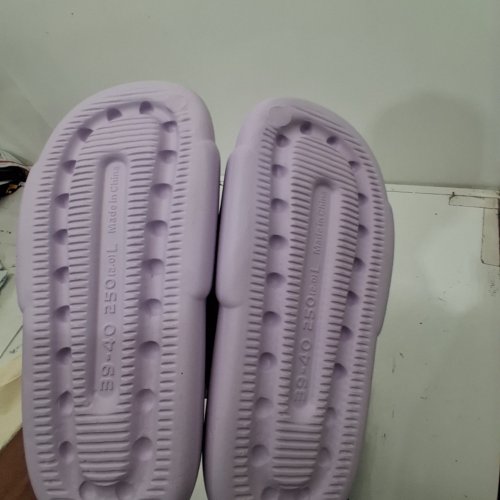 UNISEX MELLOW FLUFFY AND SOFT SANDALS - SIZE 39-40 - LAVENDER image 4