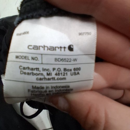 WOMEN'S CARHARTT TENCEL FIBER SERIES RELAXED FIT TWILL JOGGER - MEDIUM - BLACK (STYLE: BD6522-W) image 3
