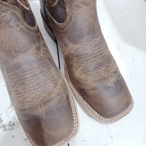 MEN'S ARIAT POINT RYDER WESTERN BOOT - SIZE 10 EE - DRY CREEK TAN (STYLE: 10042471) image 4