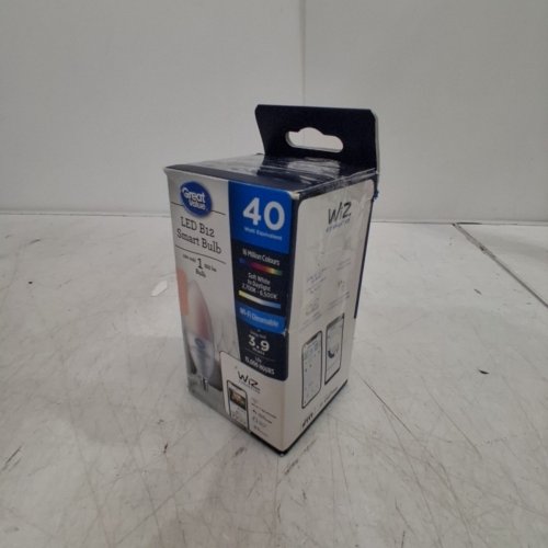 GREAT VALUE SMART FULL-COLOR WIFI B12 LIGTHT BULB - POWERED BY WIZ - 40W - 315LM - 2700K TO 6500K / RBG - WHITE image 4