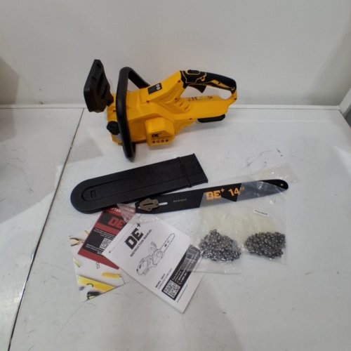 DEWALT BRUSHLESS ELECTRIC CORDLESS CHAINSAW WITH AUTO OILER - 14" - 20V - YELLOW (MODEL: 26810) image 2