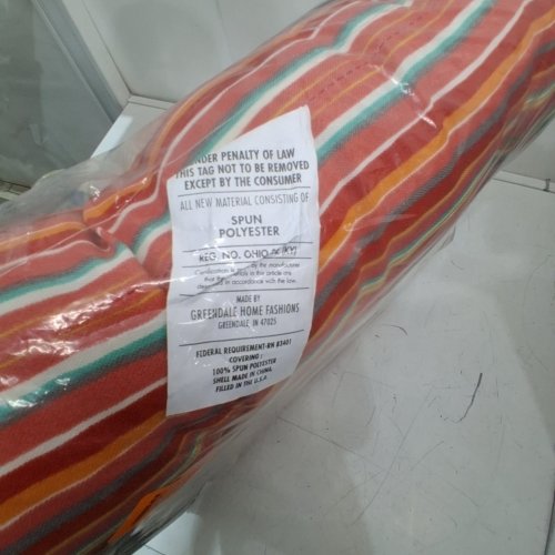 GREENDALE HOME FASHIONS STRIPED OUTDOOR CHAIR CUSHION - 20" X 20" - MULTICOLOUR image 2