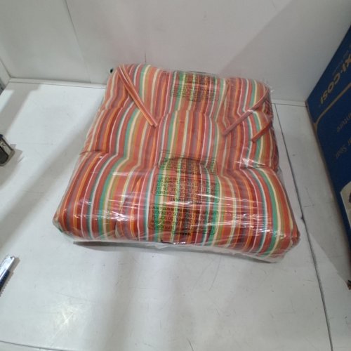 GREENDALE HOME FASHIONS STRIPED OUTDOOR CHAIR CUSHION - 20" X 20" - MULTICOLOUR image 3