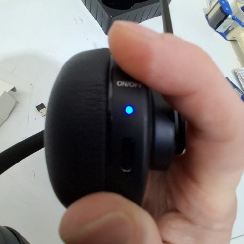 TECKNET BLUETOOTH HEADSET WITH AI NOISE CANCELLING MICROPHONE - BLACK (MODEL: TK-HS037) image 2