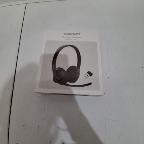 TECKNET BLUETOOTH HEADSET WITH AI NOISE CANCELLING MICROPHONE - BLACK (MODEL: TK-HS037) image 5