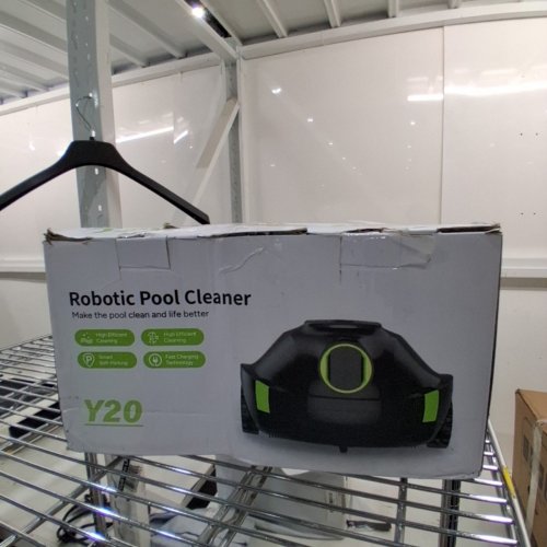 EZIOOV CORDLESS ROBOTIC AUTOMATIC POOL VACUUM CLEANER WITH A 90 MIN RUNTIME AND AUTO-PARKING - 50W 25.2 V - BLACK/BLUE (MODEL: Y20) image 8