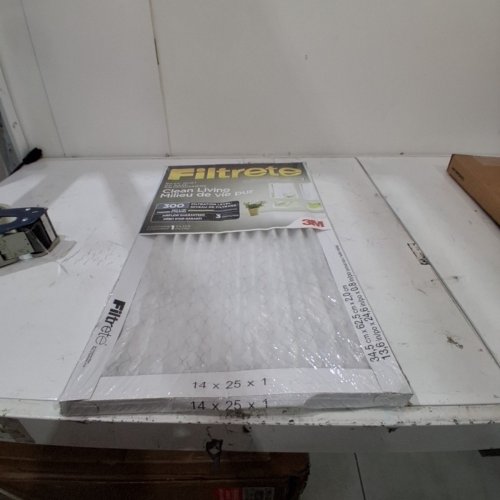 FILTRETE FURNACE FILTER MPR 300 MERV 5 CLEAN LIVING BASIC DUST 3-MONTH AIR FILTERS - 14" X 25" X 1" image 4