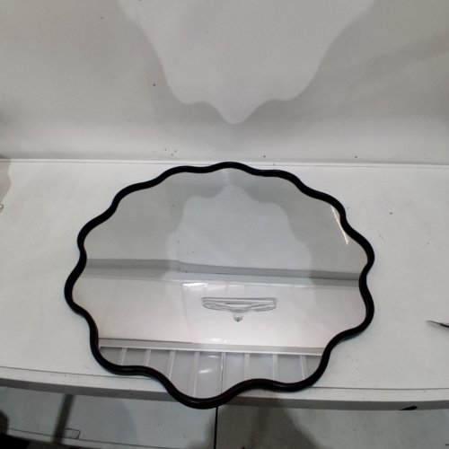 PROHOMEWARE ROUND WAVY MODERN BATHROOM VANITY MIRROR - 32" - BLACK (MODEL: QGBL30B) image 2