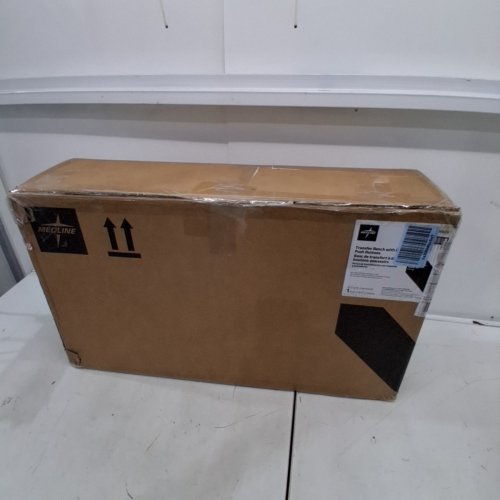 MEDLINE GUARDIAN BATHTUB TRANSFER BENCH WITH BACK SUPPORT & SUCTION FEET - 400LBS CAPACITY - GREY (MODEL: G3-100KBX1) image 4