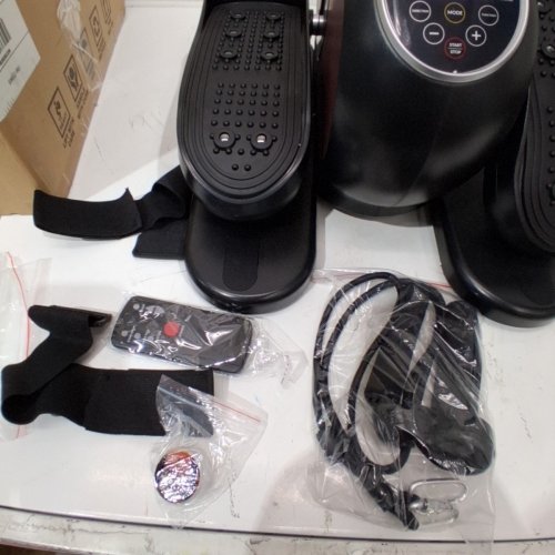MERACH UNDER DESK ELLIPTICAL EXERCISE MACHINE - BLACK/BROWN (MODEL: MR-E32) image 4