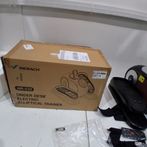 MERACH UNDER DESK ELLIPTICAL EXERCISE MACHINE - BLACK/BROWN (MODEL: MR-E32) image 5