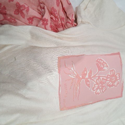 2PC GIRL'S SCOTCH AND SODA SKORT SET - SMALL (6) - PINK/WHITE FLOWERS (STYLE: 1682212) image 2