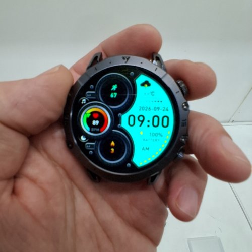 LIGE MILITARY SMART WATCH WITH 1000MAH LARGE BATTERY - 1.7" DISPLAY, LED FLASHLIGHT, 100+ SPORTS MODES - 3 STRAPS, 2 CHARGERS - GREY/SILVER/BLACK (MODEL: EF18) image 2
