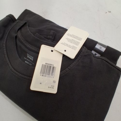 MEN'S LEVI'S CLASSIC BOXY SHORT-SLEEVE T-SHIRT - MEDIUM - BLACK (MODEL: 004GZ0014) image 2