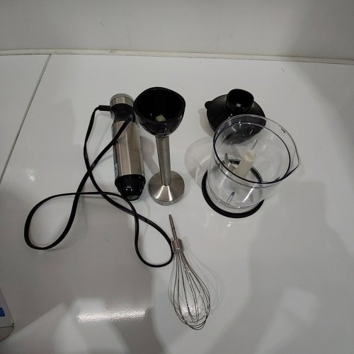 KENMORE IMMERSION BLENDER, HANDHELD STAND MIXER, FOOD CHOPPER, WHISK, FOOD PROCESSOR - 400W - STAINLESS STEEL BLACK (MODEL: KKIBC5SS) image 3