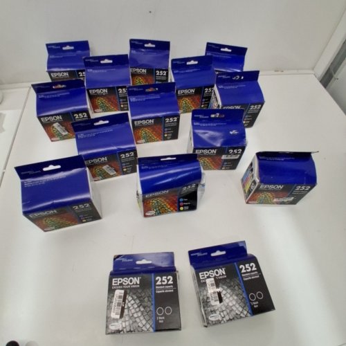 15 *EXPIRED* ASSORTED EPSON 252 SERIES INK CARTRIDGES - BLACK, CYAN, MAGENTA, YELLOW image 3