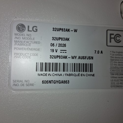 LG UHD 4K ULTRAFINE MONITOR DISPLAY WITH USB TYPE-C CONNECTIONS - 31.5" - WHITE -(MODEL: 32UP83AK-W) image 3