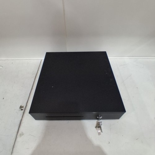 VOLCORA 13" MANUAL PUSH OPEN CASH DRAWER FOR POS SYSTEMS - INCLUDES 6 KEYS - BLACK (MODEL: 500067-H) image 2