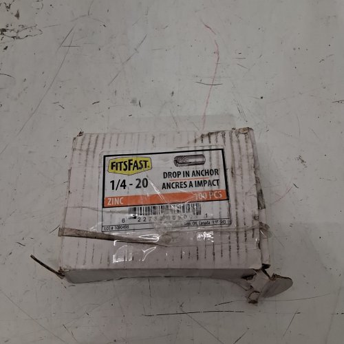 100PC FITSFAST ZINC DROP IN ANCHOR - 1/4-20 (MODEL: 1/4-20) image 4