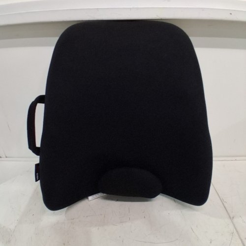 OBUSFORME PORTABLE WIDEBACK PADDED BACKREST SEAT CUSHION & LUMBAR SUPPORT PILLOW - 22" X 19" - BLACK (MODEL: WB-BLK-CBC) image 2