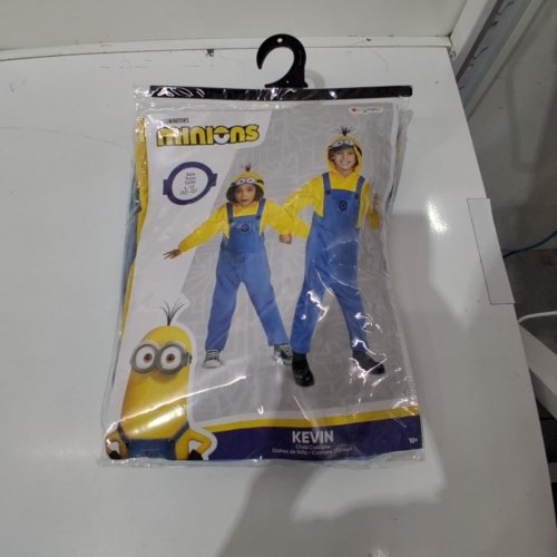 KID'S DISGUISE MINIONS KEVIN ONCE PIECE COSTUME OUTFIT - LARGE (10-12) - YELLOW image 2