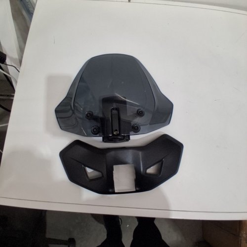 TINTED MOTORCYCLE WINDSHIELD - FITS VARIOUS RYKER MODELS - GREY image 3