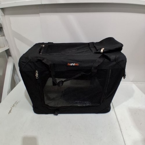 FEANDREA FOLDABLE PET CARRIER BAG WITH BREATHABLE MESH AND HANDLES - 24" X 16" - BLACK (MODEL: PDC60H) image 2