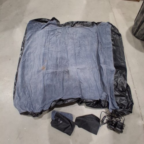 VEVOR TRUCK INFLATABLE AIR MATTRESS FOR SILVERADO, RAM, F SERIES, SIERRA, TITAN, AND TUNDRA TRUCKS - 5.5FT - 5.8FT - GREY/BLACK (MODEL:PK001SS) image 2