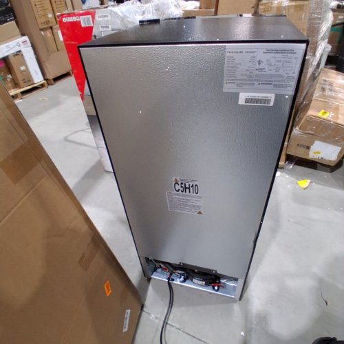 FRIGIDAIRE STAINLESS STEEL 2 DOOR FRIDGE/FREEZER - 4.5 CU. FT. - SILVER/BLACK (MODEL: EFR463-B) image 5
