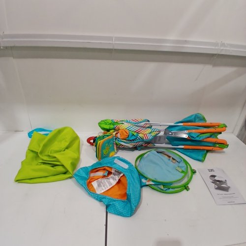 BRIGHT STARTS POP 'N JUMP PORTABLE ACTIVITY JUMPER WITH CANOPY - FOR AGES 6-12MONTHS - MULTICOLOR (MODEL: 17247-ES) image 2