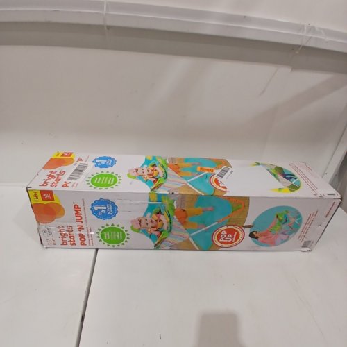 BRIGHT STARTS POP 'N JUMP PORTABLE ACTIVITY JUMPER WITH CANOPY - FOR AGES 6-12MONTHS - MULTICOLOR (MODEL: 17247-ES) image 6