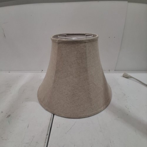 KD FABRIC BELL LAMP SHADE - 8" X 18" X 12" - BEIGE (MODEL: 38001-2) image 2