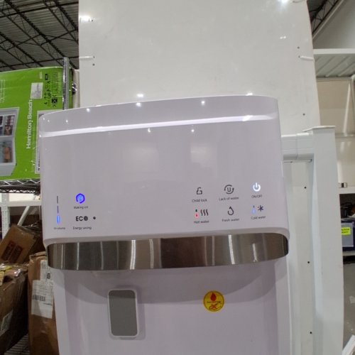 BOTTOM LOADING ICE MAKER SELF-CLEAN HOT COLD WATER DISPENSER - 5 GAL - WHITE (MODEL:LYC628-B1) image 2