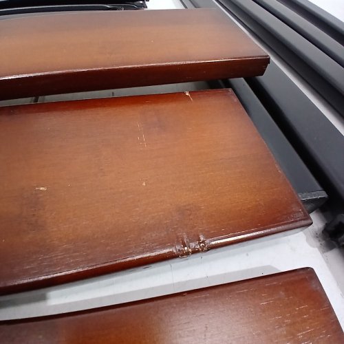 ZINUS BAMBOO AND METAL BEDFRAME WITH STURDY METAL SLATS - TWIN - COFFEE BEAN BROWN (MODEL: ZU-FBOBH1-39T) image 3