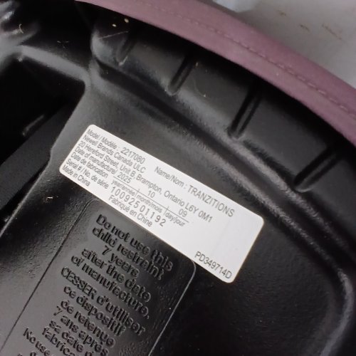 GRACO TRANZITIONS 3-IN-1 LIGHTWEIGHT ADJUSTABLE HEIGHT HARNESS BOOSTER CAR SEAT - 100LBS MAX - PURPLE (MODEL: 2217080) image 2