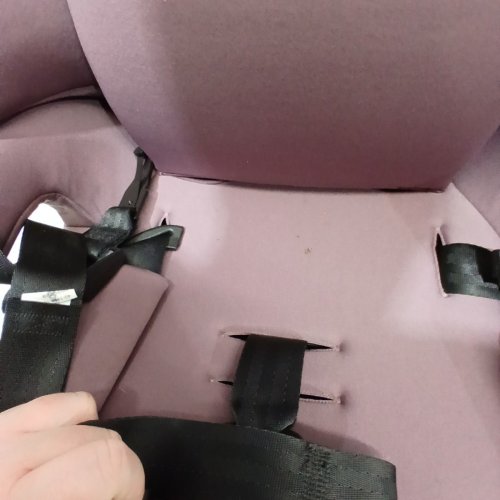 GRACO TRANZITIONS 3-IN-1 LIGHTWEIGHT ADJUSTABLE HEIGHT HARNESS BOOSTER CAR SEAT - 100LBS MAX - PURPLE (MODEL: 2217080) image 4
