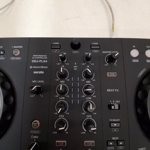 PIONEER DJ 2 CHANNEL MIXER SYSTEM WITH 2 DECKS - 8 PERFORMANCE PADS - GRAPHITE (MODEL: DDJ-FLX4) image 3