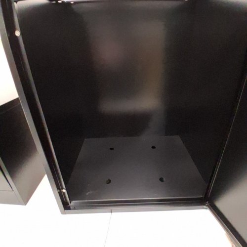 VEVOR GALVANIZED OUTDOOR PACKAGE DELIVERY MAILBOX AND DROP BOX WITH LOCKING PACKAGE COMPARTMENT - 38.6" - BLACK (MODEL: PB-16S) image 3