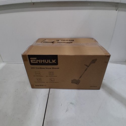 ENHULK BATTERY POWERED CORDLESS SNOW SHOVEL BLOWER WITH DIRECTIONAL PLATE & ADJUSTABLE FRONT HANDLE - 20V / 4AH - 12" PATH - BLUE (MODEL: ASYSN04) image 5