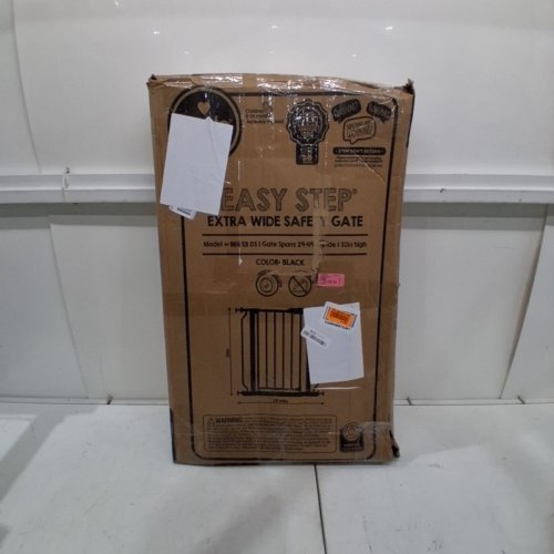 REGALO EASY STEP EXTRA WIDE SAFETY GATE - 29-49" X 30" - BLACK (MODEL: 1164 EB DS) image 4