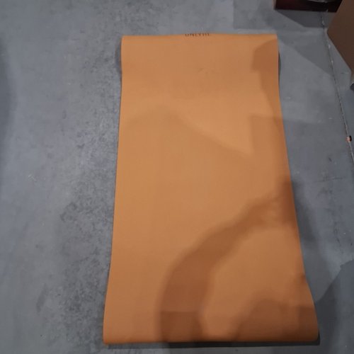 ONLYHE THICK YOGA MAT WITH CARRY HANDLES - 70.5" X 35.5" - DEEP ORANGE/ BROWN (MODEL: 90TPE) image 2